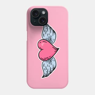 Winged Heart in an Old School Tattoo Style Phone Case