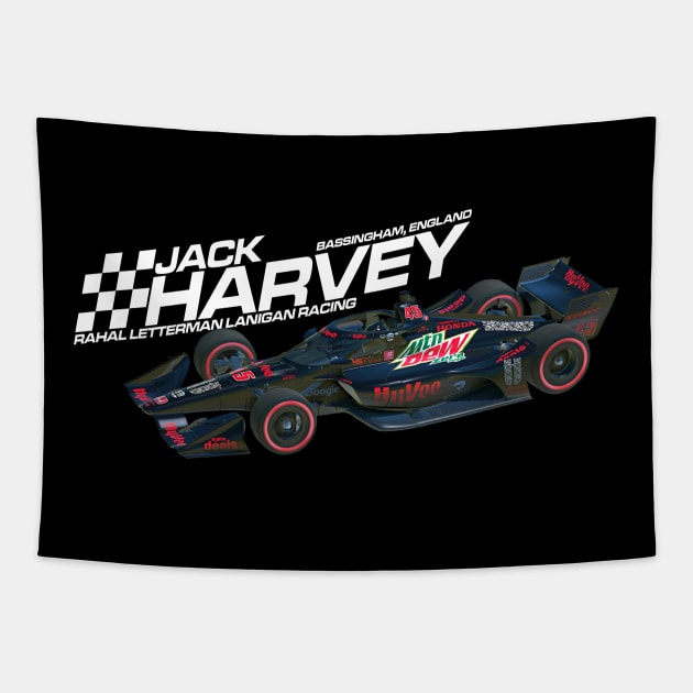 Jack Harvey 2022 (white) Tapestry by Sway Bar Designs