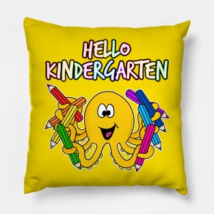 Hello Kindergarten Octopus, First Day Of School Pillow