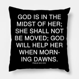 Psalm 46:5 ESV Text Pillow