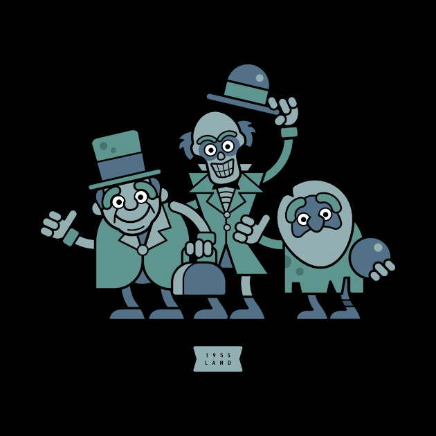 The Haunted Mansion Hitchhiking Ghosts by 1955 LAND DESIGNS