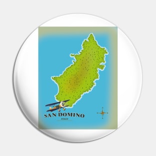 San Domino Italy island map Pin