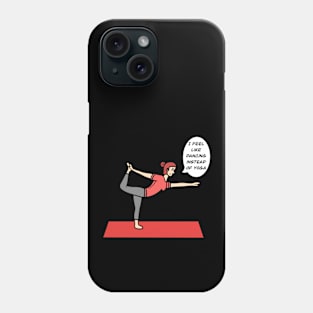 Yoga dancer pose Phone Case