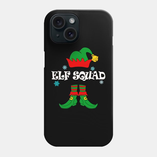 Elf Squad Funny Christmas Holiday Gift T Shirt Phone Case by Curryart