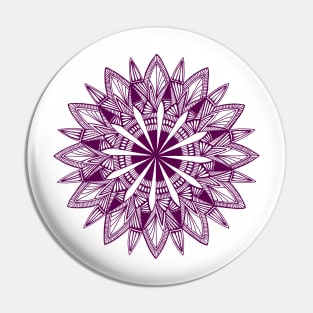 Mandala (pink) Pin