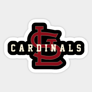 St. Louis Cardinals Retro Type Design by © Buck Tee Originals - St Louis  Cardinals - Sticker