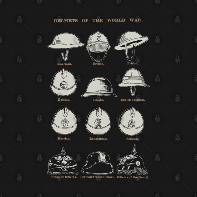 Helmets of the World War 1 by Distant War