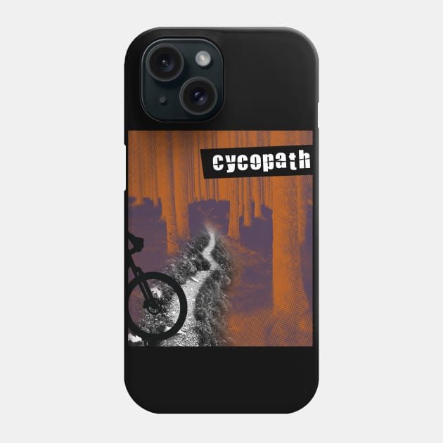 Cycopath is Singletrack - orange/purple Phone Case by NeddyBetty