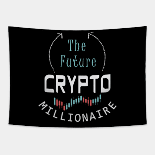 Crypto graphic t shirt Tapestry