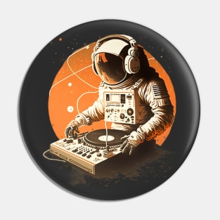 DJ Astronaut Pin