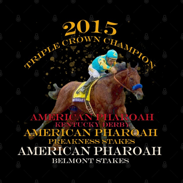 2015 Triple Crown Champion American Pharoah design by Ginny Luttrell