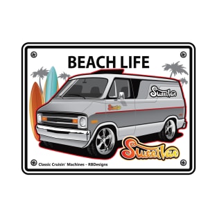 Dodge Sweet Van Beach Life Sign T-Shirt