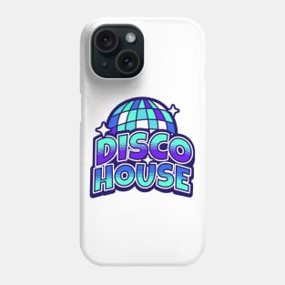 DISCO HOUSE  - Y2K Disco Ball (Purple/aqua blue) Phone Case