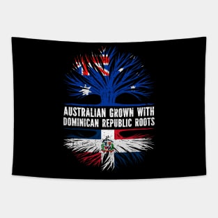 Australian Grown with Dominican Republic Roots Australia Flag Tapestry