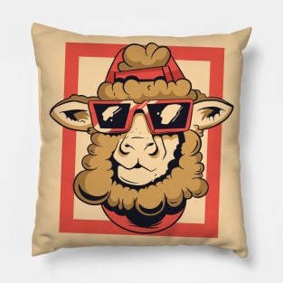 Cool Llama with Sunglasses Pillow