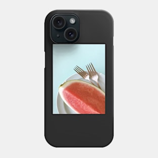 Summer Watermelon Wedge and Two Forks Phone Case