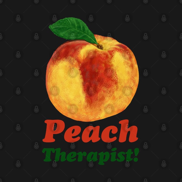 Peach Therapist Pun by brodyquixote