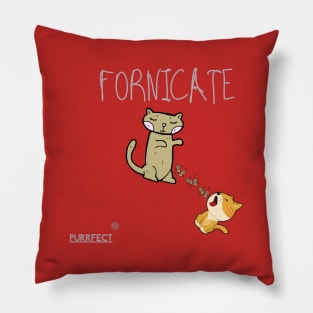 Purrfect Fornicate Pillow