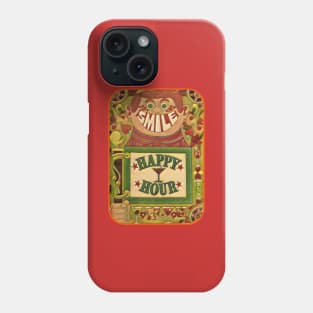 Retro Vintage Happy Hour Smile 70's Phone Case