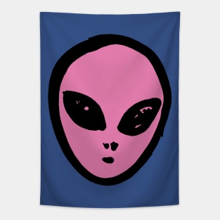 Alien Head Tapestry