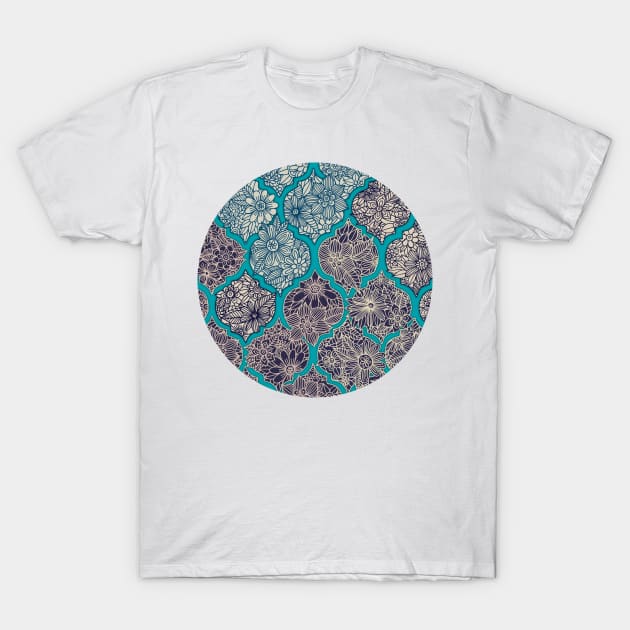 Floral Linework Triblend Tee / T Shirt