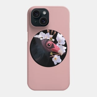 Turkey Vulture & Apple Blossoms Phone Case