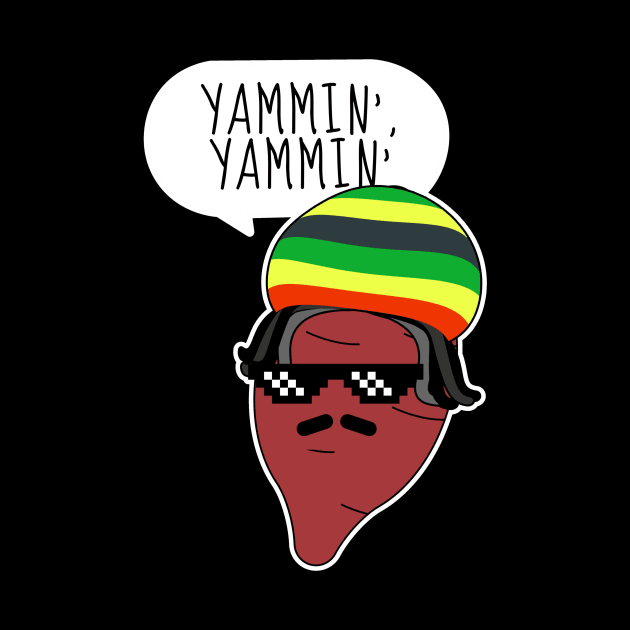 Yammin' Yammin' Reggae Yam Singing Funny Potato by DesignArchitect