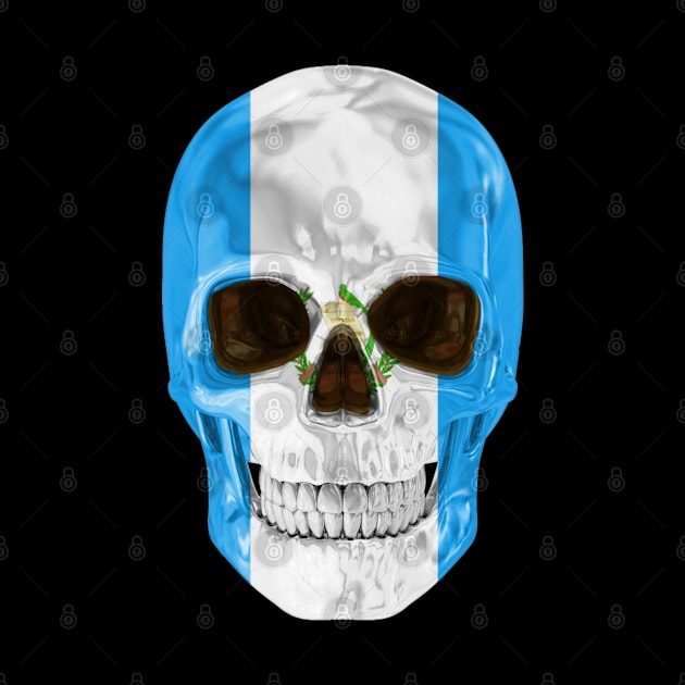 Guatemala Flag Skull - Gift for Guatemalan With Roots From Guatemala by Country Flags