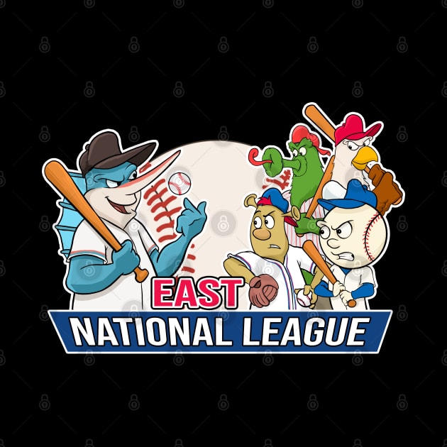 Marlins vs the National League East Division Baseball Shirt by GAMAS Threads