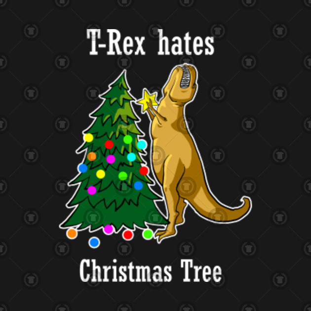 t rex hates christmas shirt