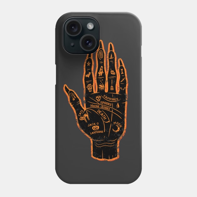 Halloween Palmistry Phone Case by Marianne Martin