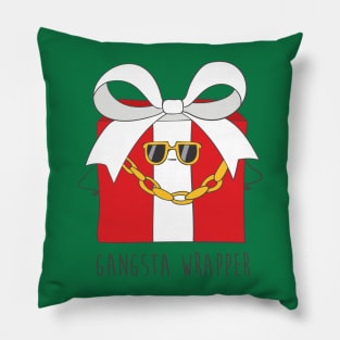 Gangsta Wrapper, Funny Christmas Present Joke Pillow