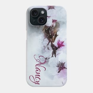 Cherry Blossom Designer Artwork Name Nancy Phone Case
