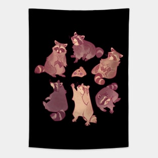 Raccoons! (sans clutter) Tapestry