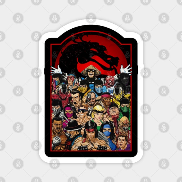 Mortal-kombatsgaming Magnet by Ink Lines