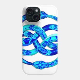 Blue Ouroboros Phone Case