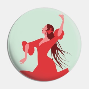 Beautiful Spanish flamenco dancer Pin