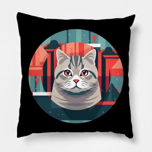 American Shorthair Cat Xmas Ornament Pillow