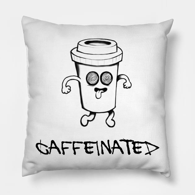 Caffeinated Pillow by DizzyPop