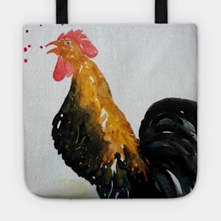 Noisy Rooster strutting its stuff Tote