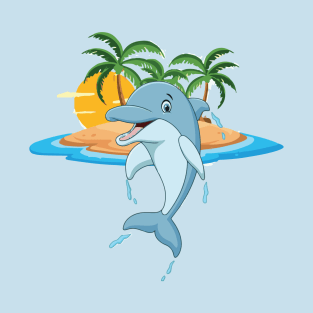 Dolphin in summer euphoria. T-Shirt