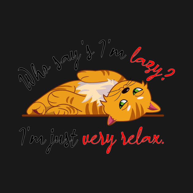 Discover very relax cat - Cute Orange Cat - T-Shirt