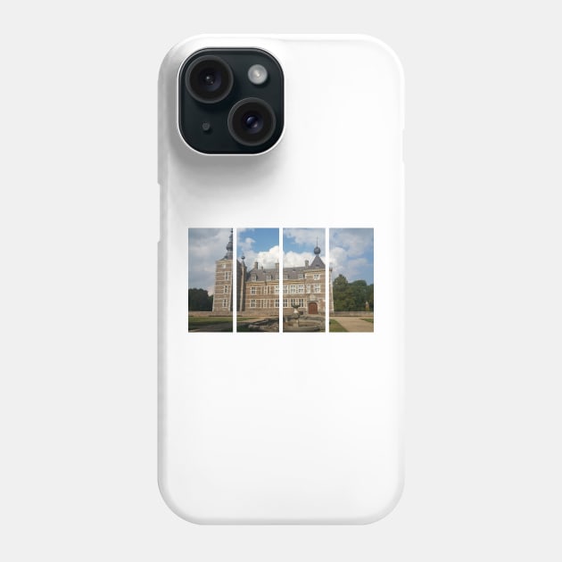 Eijsden Castle is a moated manor house with several farm buildings, a gatehouse, castle park and is located next to the river Maas (1637). The Netherlands. Phone Case by fabbroni-art