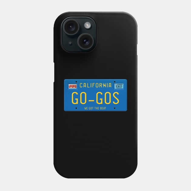 The Go-Go's License Plate Phone Case by RetroZest