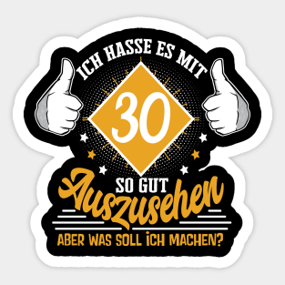 30 Geburtstag Lustige Sprueche Stickers Teepublic