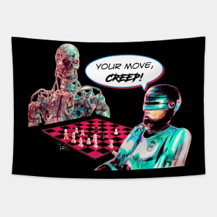 Make your move in chess (parody design) Tapestry