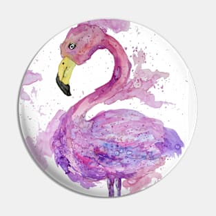 Purple Flamingo Pin