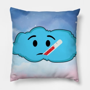 Fever Cloud Sad Face Pillow