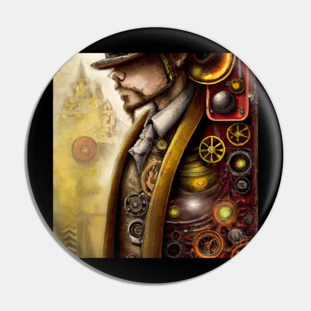 God of Steampunk #2 Pin by Philly Tees