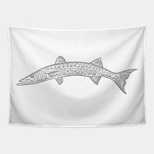 Barracuda In Silver Tapestry